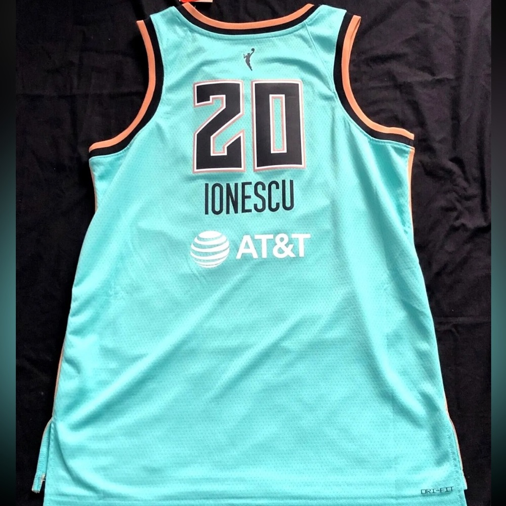 Nike WNBA Equality Edition Jersey NY Liberty Teal Blue Sabrina Ionescu XS Small - Picture 3 of 8